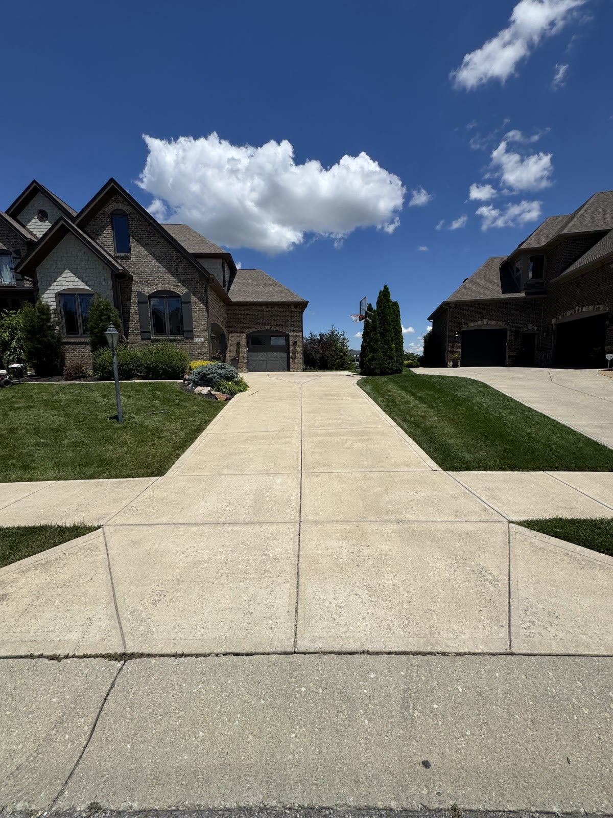 Home exterior with tidy landscaping